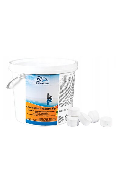 NO BRAND Chemo Chlor t Tablete Clor Stabilizat Piscină Mică 20g Chemoform 3kg
