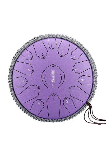 NO BRAND Hluru Twl15-14-Lavender Tongue Drum Violet Tank Handpan