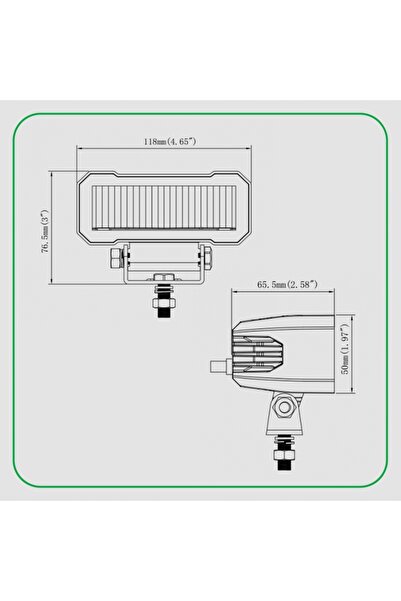 NO BRAND Lampă rutieră LED cu telecomandă, de tip mic, cu omologare, 12V 24V