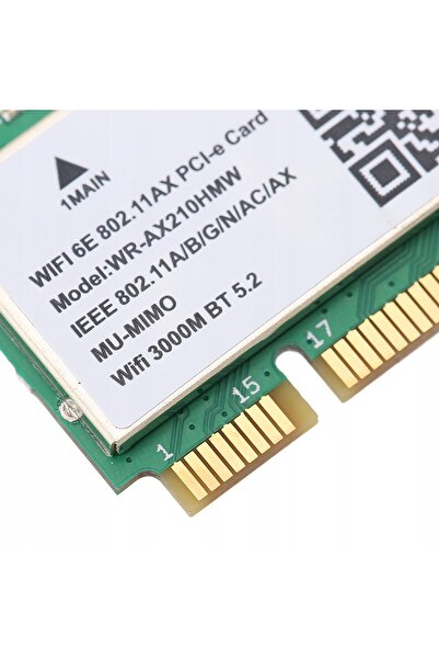 NO BRAND Placă de rețea Wifi wireless Bluetooth 5.2 ax210hmw 6250 2.4/5/6ghz