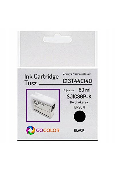 NO BRAND Nouă cartuș de cerneală neagră C13T44C140 Sjic36P-K pentru Epson Col...