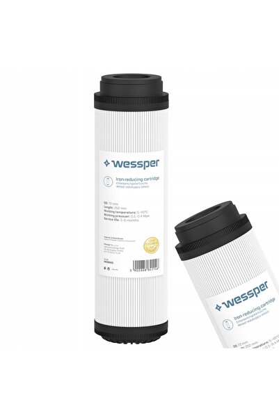 NO BRAND Filtru de apă Wessper Dezironizant, Cartuș de 10 ", Elimină fierul, ...