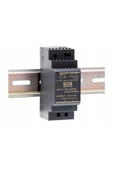 NO BRAND Mean Well HDR-30-5 DIN Alimentator 5V 3A 15W