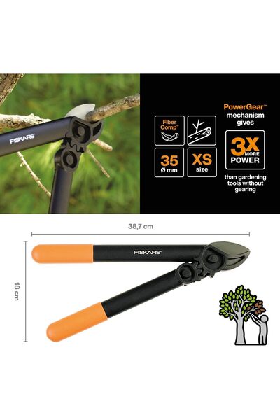 NO BRAND Foarfecă de grădină de 39 cm pentru ramuri de 3,5 cm, pentru lucrări...