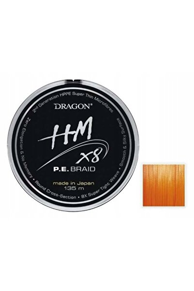 NO BRAND Panglică împletită cu 8 fire Dragon HM X8 P.E. 0,22mm 135m portocali...