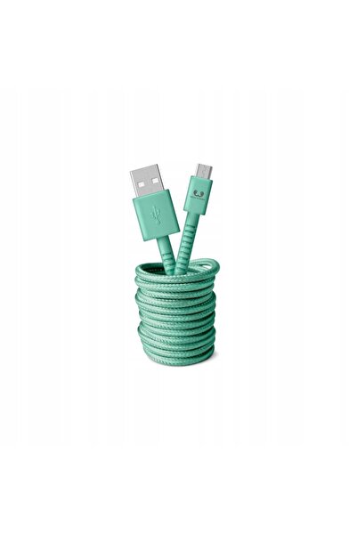 Fresh 'n Rebel Cablu USB-MicroUSB 3m Misty Mint Fresh'N'Rebel