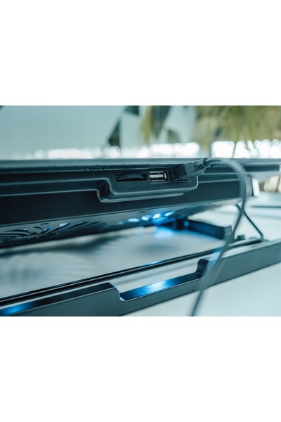 NO BRAND SUPORT DE RĂCIRE LAPTOP 12-17 2 VENTILATOARE USB LED REGLABIL