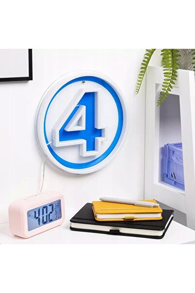 NO BRAND Lampă de perete neon Marvel Fantastic 4