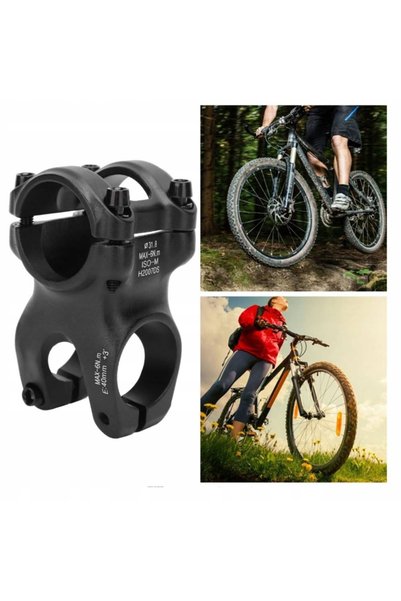 NO BRAND Suport scurt pentru ghidon de bicicletă, din aliaj de aluminiu, 40mm