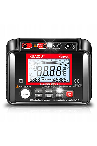 NO BRAND Megohmetru 10G Ohm 1000V Kuaiqu Km502C - Aparat de măsură a rezisten...