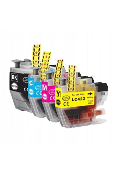 NO BRAND Pachet de 4 cartușe de cerneală pentru Brother Lc422 Mfc-J5340Dw Mfc...