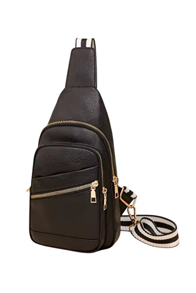 NO BRAND Nerka Geantă de damă la modă, rucsac mic, geantă de umăr, negru, pen...
