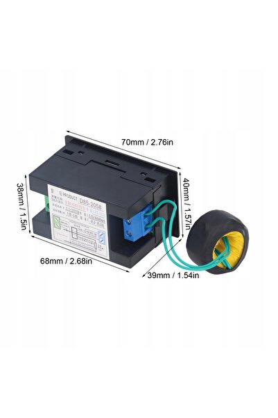 NO BRAND CONTOR DE ENERGIE WATTMETRU AMPERMETRU WATTMETRU AC 200-450V