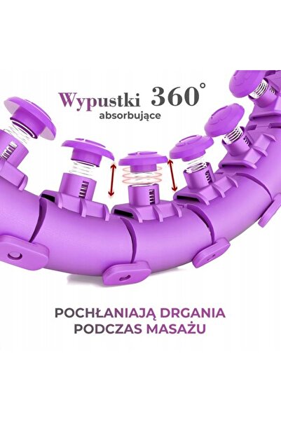 HMS Hula Hop Pliabil cu Proeminențe și Greutate