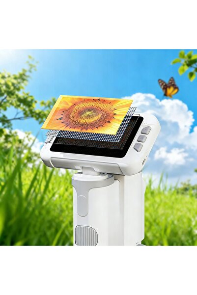 NO BRAND Microscop Digital pentru Copii, Educativ, 1600X, Ecran LCD de 4.0 " ...