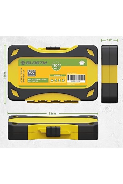 NO BRAND 101X Set de biți magnetici multifuncționali pentru șurubelniță cu cl...