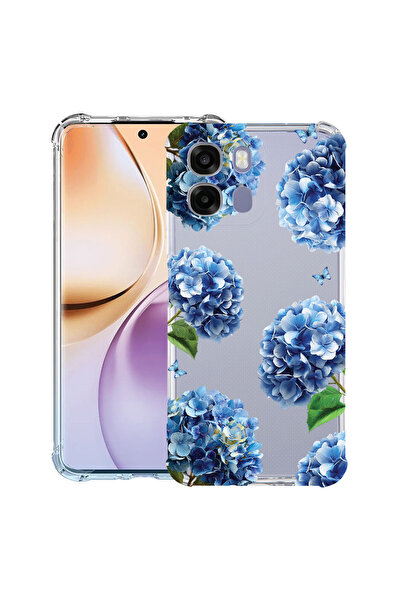 bestcase ® Husa Anti Shock Case For OPPO A6 / A6X / A6S, Floral - Cute Hydran...