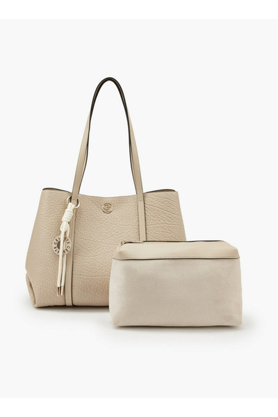 Celeste Textured Tote Bag with Pouch
