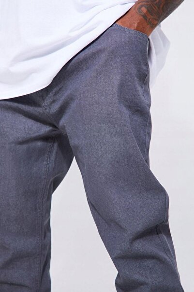 NO BRAND Pantaloni clasici gri, croială dreaptă, buzunar cu fermoar, Boohooma...
