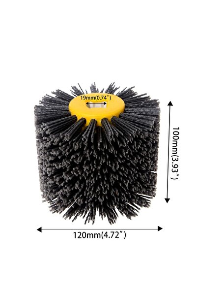 NO BRAND Perie abrazivă din nailon 120x100mm, disc de șlefuire și lustruire d...