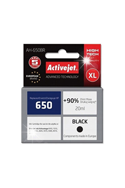 NO BRAND Activejet Ah-650Br Cerneală de înlocuire Hp 650 Cz101Ae Premium 20 m...