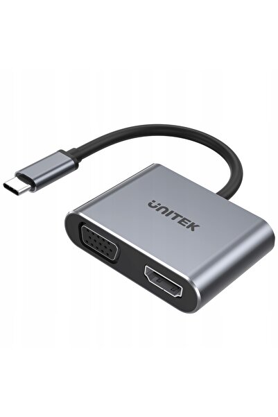 Unitek Stație de andocare USB-C - HDMI, VGA, USB-A, PD 100W