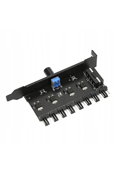 NO BRAND Hub ventilatoare PC 8 canale Regulator rotativ 72W IDE 0-12V