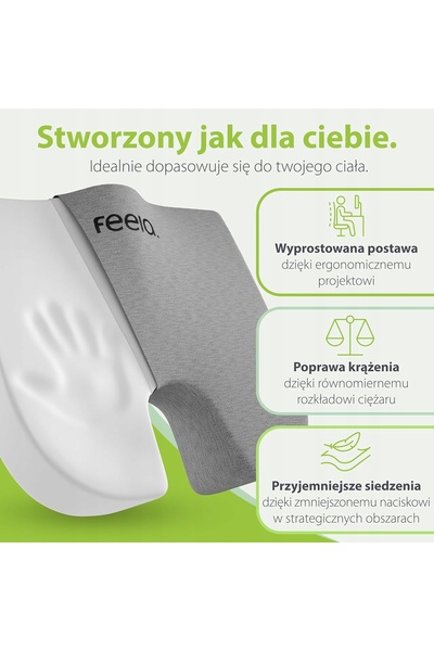 NO BRAND PERNĂ ORTOPEDICĂ ÎN FORMĂ DE PANĂ DIN SPUMĂ MEMORY PENTRU SCAUNUL DE...