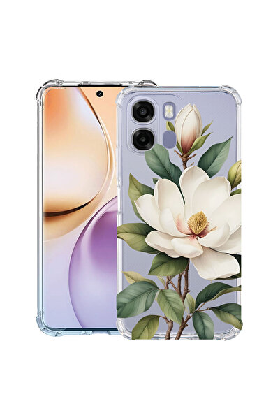bestcase ®   Husa Αντικραδασμική Θήκη για Realme 16 Pro Plus, Φλοράλ - Λευκή ...