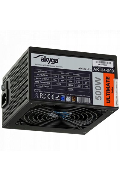 NO BRAND Akyga ultimate ak-u4-500 500W sursă de alimentare ATX 80+ Bronze ven...