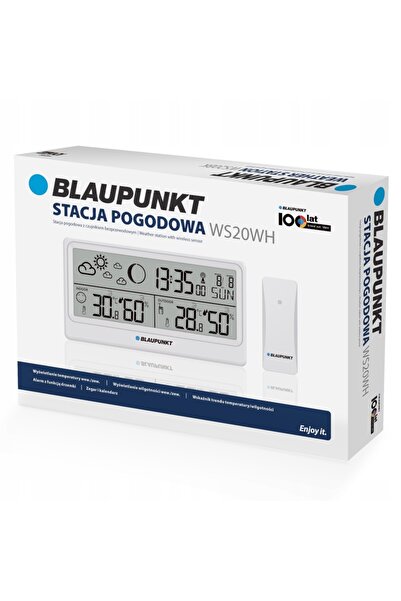 Blaupunkt Stație meteo Temperatură Umiditate Ceas Dată - WS20WH