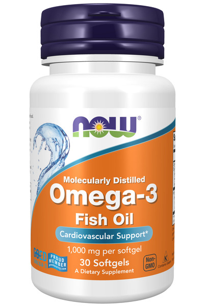Now Foods, Omega-3 Fish Oil, 1,000 mg, 30 Softgels
