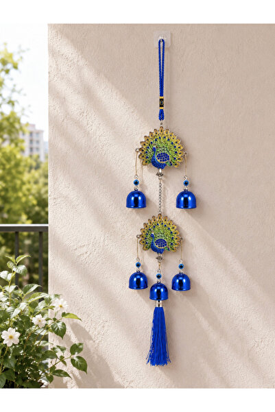 Mihristore Metal Nazar Boncuğu Rüzgar Çanı Balkon Ve Duvar Süsü Hediyelik
