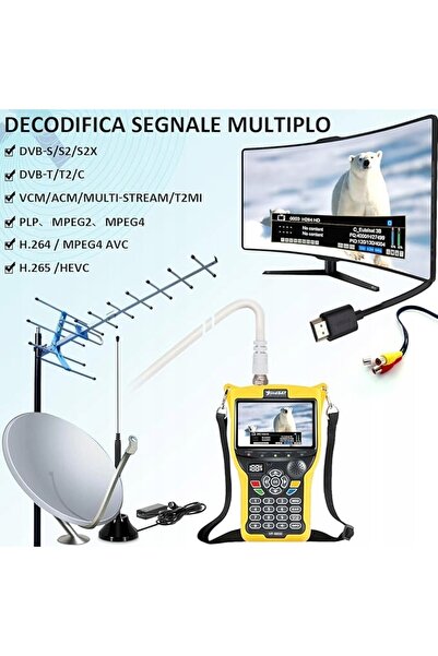 NO BRAND Detector de semnal satelit sat finder DVB-S2 T2 T/C