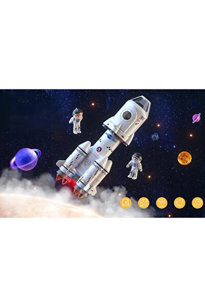 NO BRAND 5 în 1 Rachetă Spațială Model Promoțional Model de Aeronavă Jucării ...