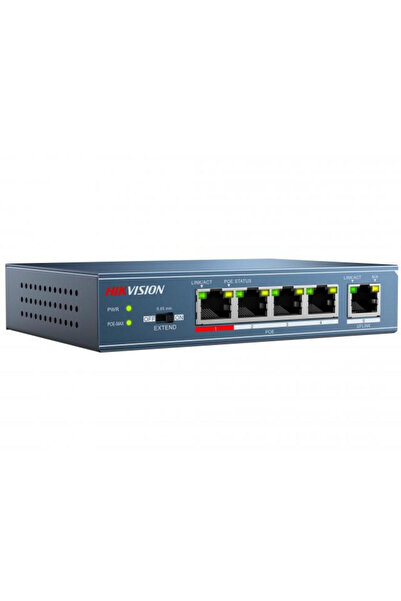 Hikvision Switch POE 4 porturi PoE 1 port LAN 100Mbps DS-3E0105P-E/M