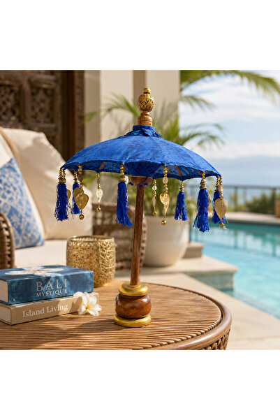 Fillikutum Bali Şemsiyesi 40x66 Cm El Yapımı Püsküllü Dekoratif Bahçe Balkon ...