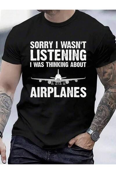 799 100% Cotton Funny Design For Men Women Aviation Airplane Pilot T-Shirt Me...