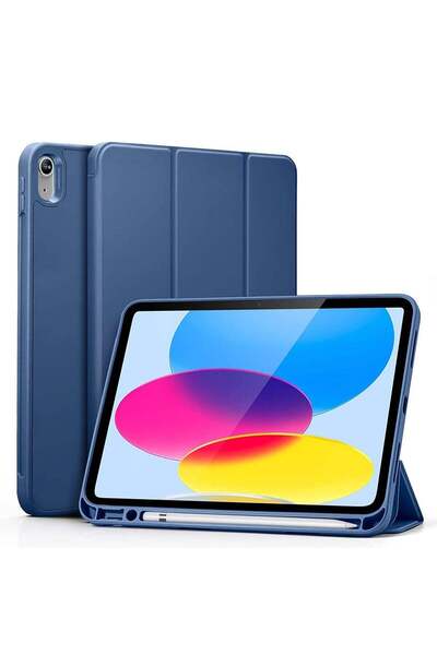 KL Protective Soft TPU Smart Trifold Stand with Pencil Holder Case Cover For ...