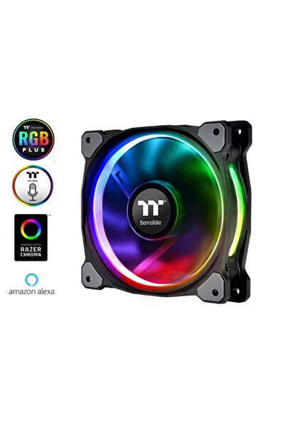 THERMALTAKE Riing 120mm Beyaz Halka Ledli Titreşimsiz Kasa ve Radyatör Fanı
