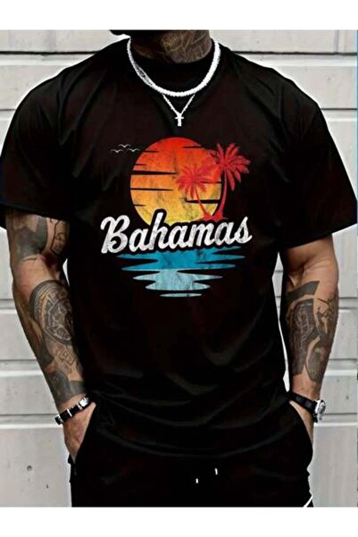 799 100% Cotton Summer Gifts Bahamas Women's Men's Graphic Tee Causal Tops Fa...