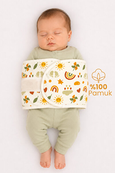 Nilmera Yarım Kundak Bebek Kundağı Yenidoğan Kemer Kundak %100 Pamuk Yazlık 0...