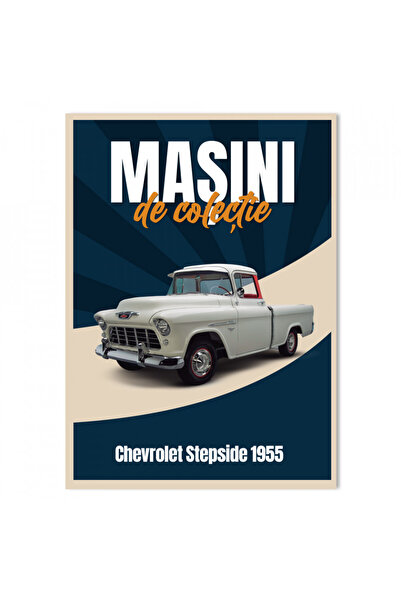 WELLY Sigilat- Chevrolet Stepside 1955- Nr. 37- Mașini de Colecție 2023- Scar...