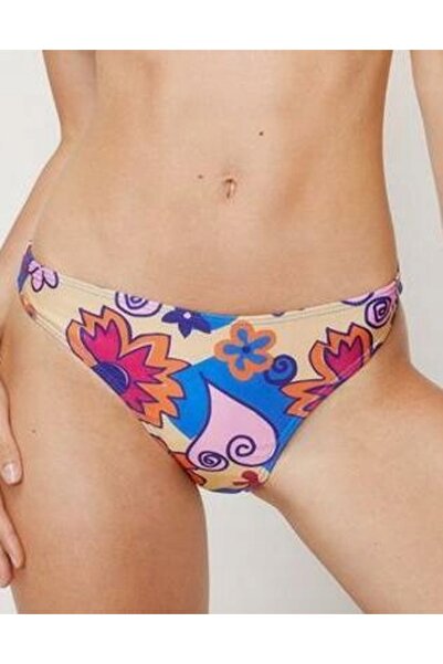 NO BRAND Chiloți de bikini colorați cu imprimeu floral, clasici, mărimea 44