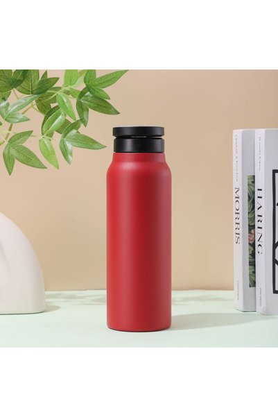 Buy Buy Relax Stainless Steel Thermos Flask with Phone Stand Leak-Proof Hot and Cold Beverage Bottle