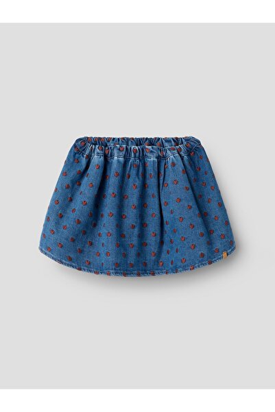 Lil' Atelier Jeansrock Stickerei
