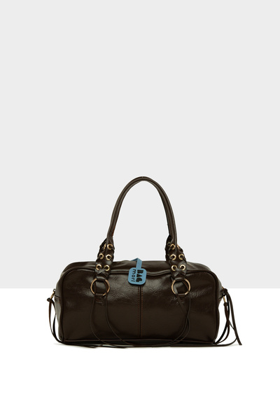 Bagmori Brown Women's Long Tassel Cylinder Bag M000008792