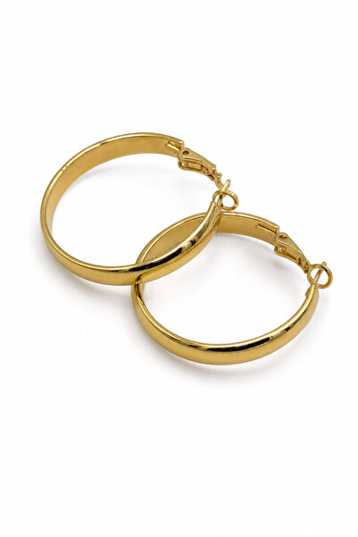 Jack Ferrero Yellow Color Thick Hoop Earrings - Stylish and Modern Design Wom...
