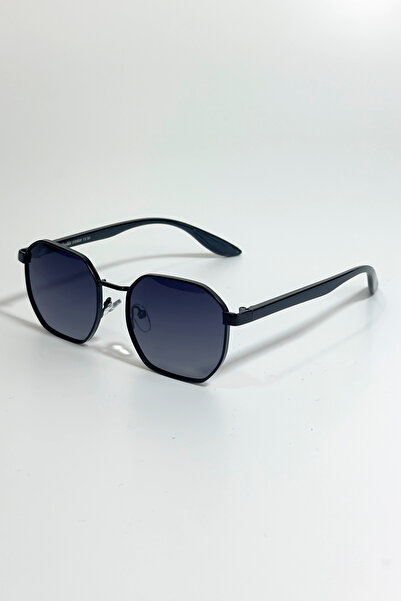 Chocolate Eyewear Unisex Polarize Köşeli Güneş Gözlüğü Siyah UV400 Koruma