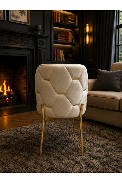 Concept Ayz Home Torino Gold Serisi 6 Adet Yemek Ve Mutfak Sandalyesi Modern ...